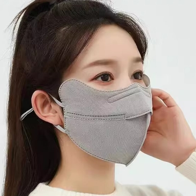 Masker Wajah mulut katun dapat dicuci, masker katun Anti-UV anti-debu modis dapat digunakan kembali