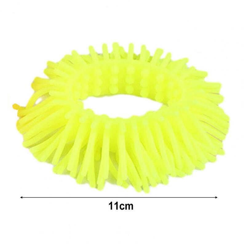 Anti-stress Fidget Bracelet Toy Eco-friendly No Odor Vibrant Color Soft Elastic Kneadable Decompression Toy for Kids Adults