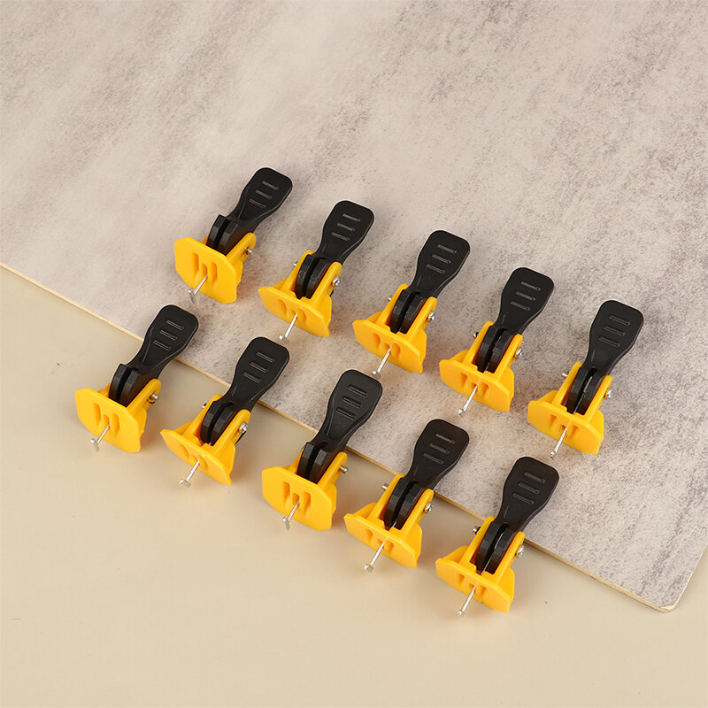 10Pcs Floor Tile Leveling System Clips Leveler Adjuster for the Tile Laying Fixing Flat Ceramic Wall Construction Tools