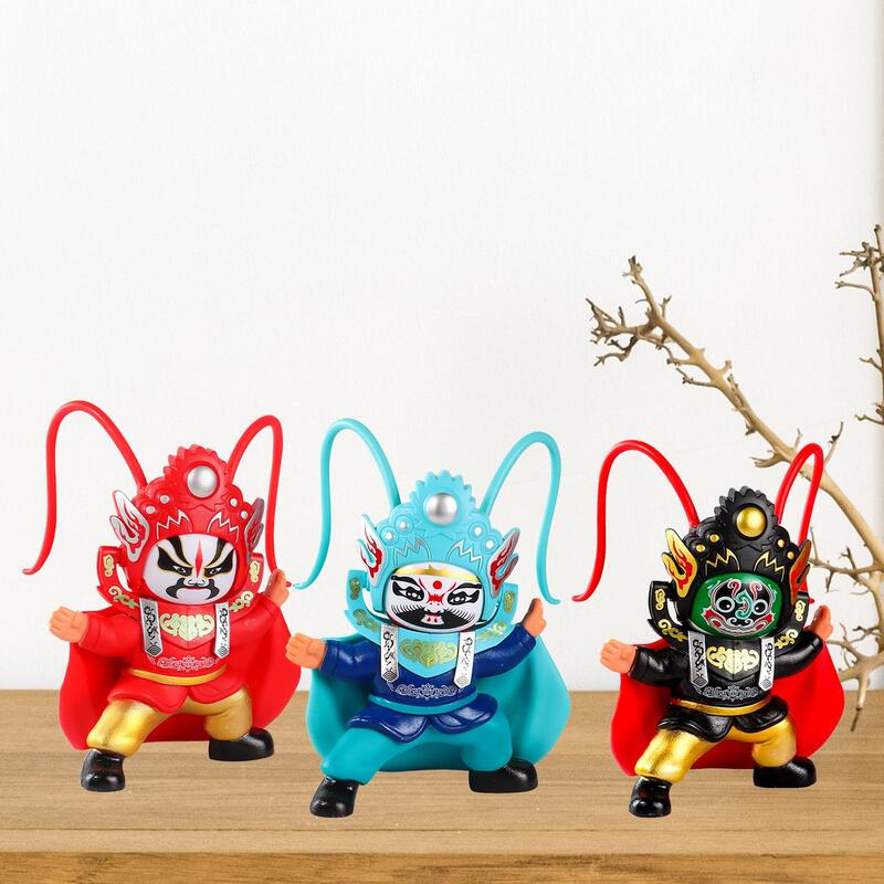 Sichuan boneka Opera berubah wajah, mainan seni rakyat Tiongkok, boneka Opera hadiah dekorasi rumah untuk anak-anak budaya tradisional Tiongkok