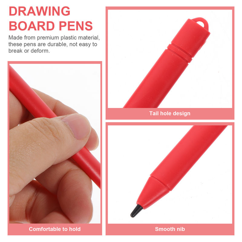 키즈용 LCD 페인트 펜, 태블릿 펜, 드로잉 보드 끈, 노트북 플라스틱 페인팅, 어린이 장난감, 6 개