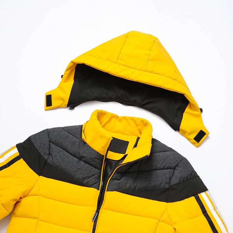 Men 2023 Winter Brand New Casual Warm Thick Windproof Jacket Parkas Coat Men Fashion Autumn Outwear Detachable Hat Parka Men