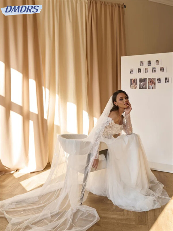 Robe de mariée perlée élégante longueur au sol, robe de mariée élégante, robe de mariée gracieuse, vêtements éducatifs, 2024