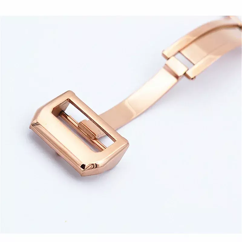 Watch Accessories Buckle Stainless Steel Folding Button Strap Watches For Pilot Portuguese Series Leather Clasp 18mm