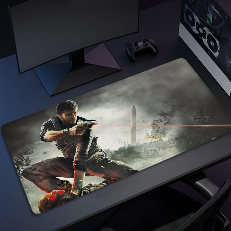 Deskmat Splinter Cell Conviction Mouse Pad Gaming Accessories Desk Mat Mousepad Gamer Game Mats Mause Anime Office Pads Pc Xxl