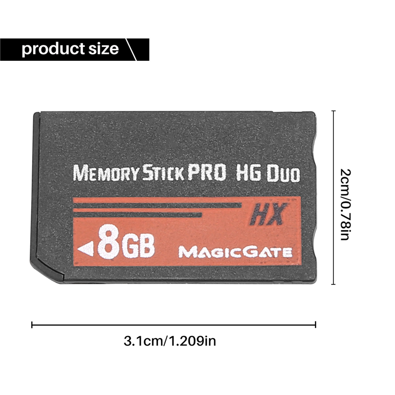 แฟลชการ์ด8GB หน่วยความจำ MS PRO Duo HX สำหรับกล้อง Sony PSP
