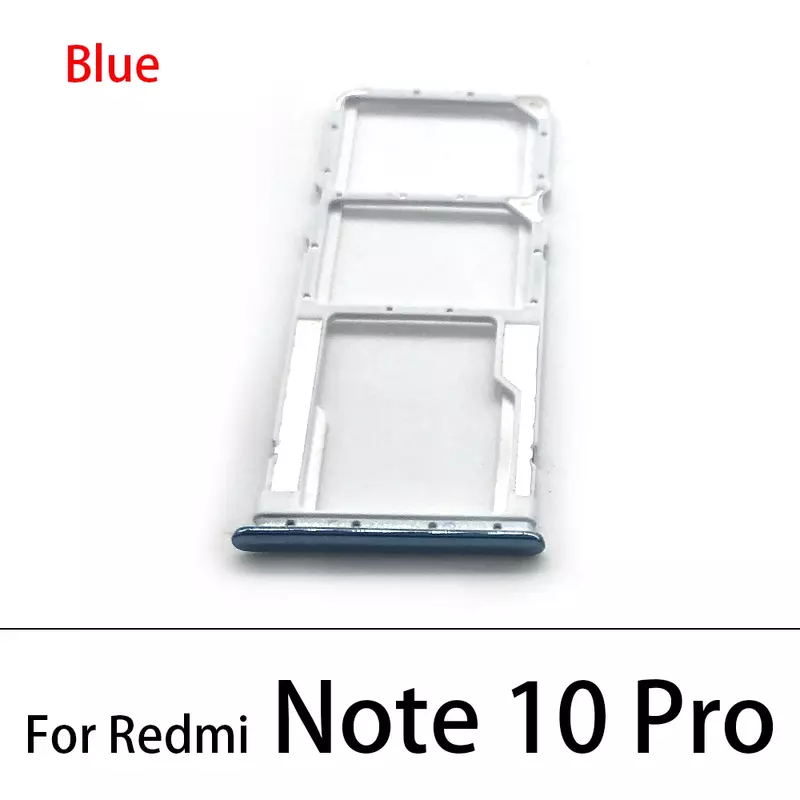 100% Original New SIM Card Chip Slot Drawer SD Card Tray Holder Adapter For Xiaomi Redmi Note 10 Pro / Note 11 4G +Pin Tool