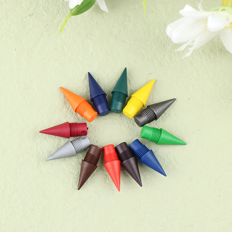 10 шт., набор разноцветных искусственных наконечников 2B, 12 цветов