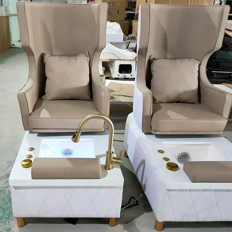 Mobili per saloni Spa per Pedicure per unghie di lusso stazioni per Pedicure di colore rosa sedia per Pedicure da massaggio