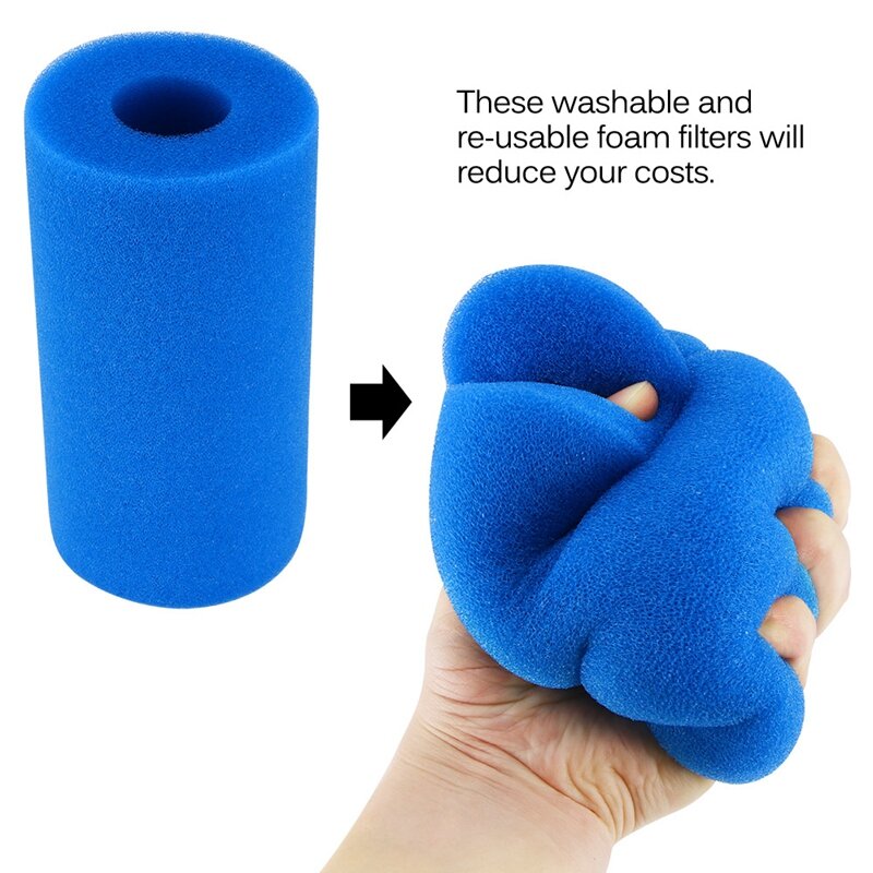 New Foam Filter Sponge Reusable Biofoam Cleaner Water Cartridge Sponges For Intex Type A Re-Used Cleaning Swimming Pool Accessor