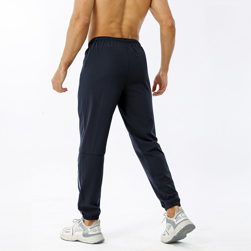 Calça esportiva casual masculina, calça longa de ginástica, moletom de jogger, correndo, treino, jogging
