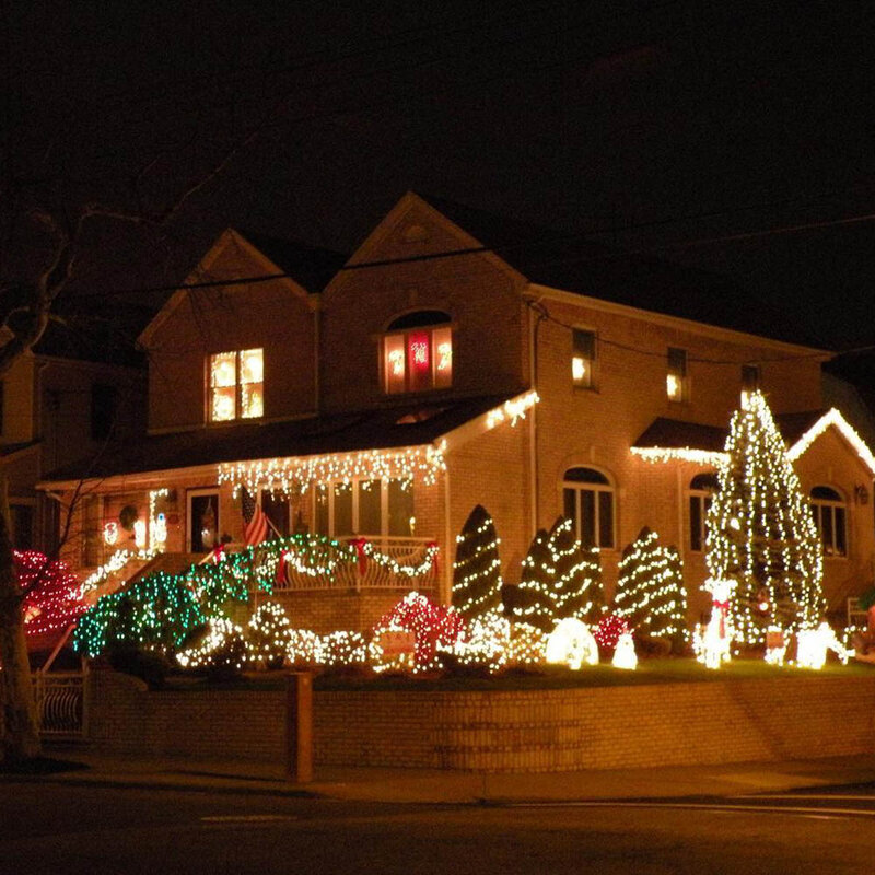 Guirnalda de Luces led de Navidad para exteriores, 100m, 800led, decoración de hadas, Luces de vacaciones, iluminación de árbol