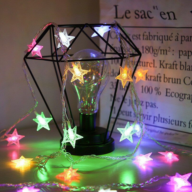 3m/6m/10m LED-Stern Lichterketten Batterie/USB-betriebene funkelnde Girlanden Lichterketten für zu Hause Weihnachts feier Hochzeits dekoration