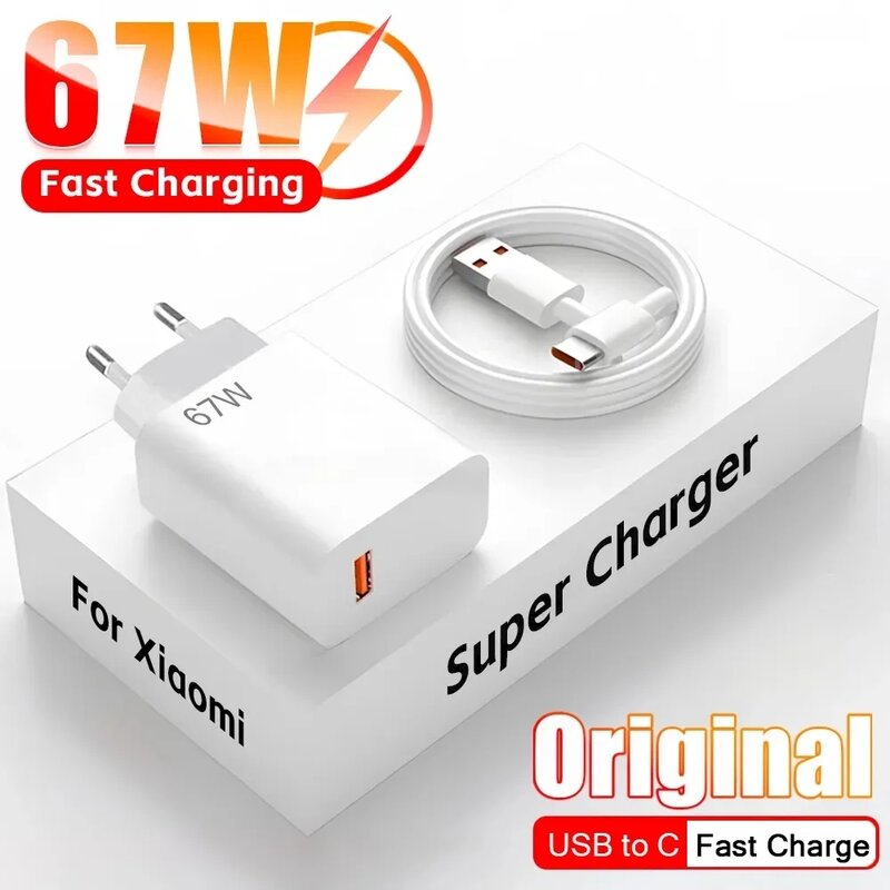 Chargeur rapide USB Type C, Charge rapide d'origine, Câble de charge, Xiaomi 14, 13, 12, 11, 10, Ultra, Redmi Note 12T, 13 Pro Turbo, 67W