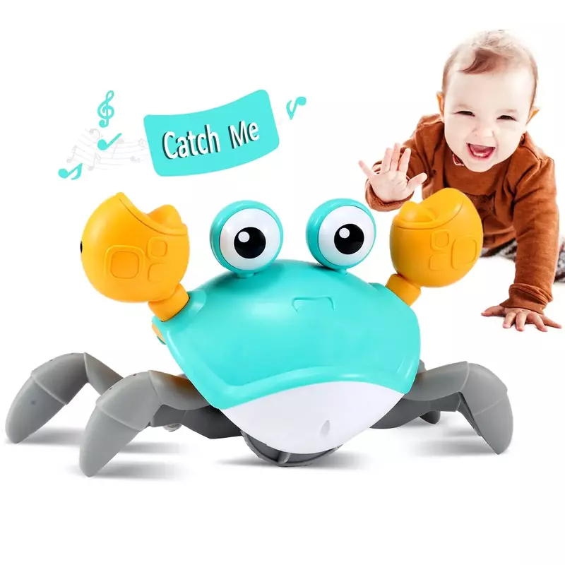 TUNITime-Jouets musicaux en forme de crabe pour bébé garçon et fille, cadeau de noël