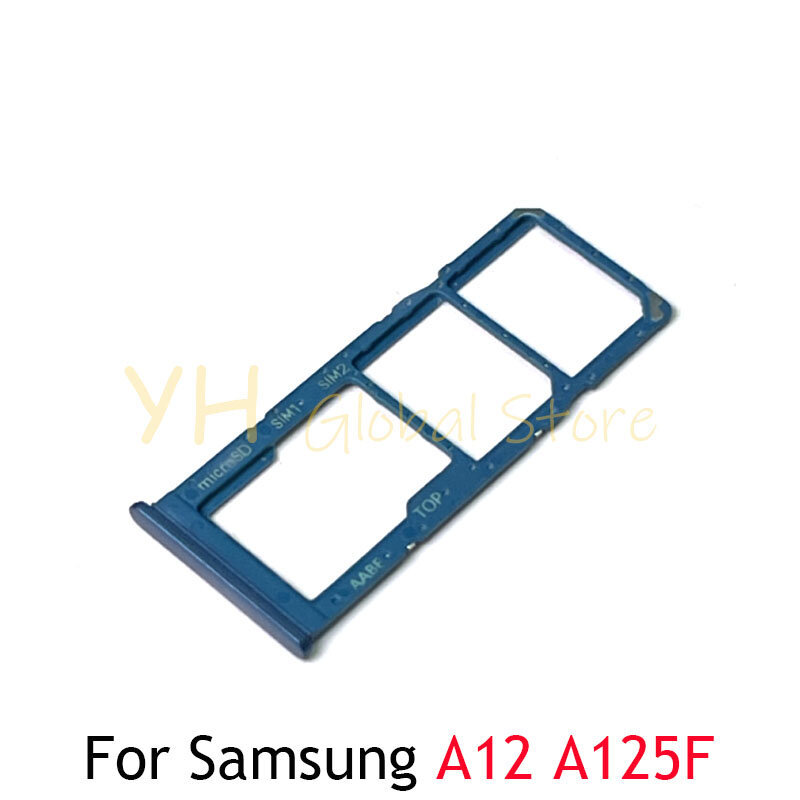 5 pezzi per Samsung Galaxy A12 A125 A125F Sim Card Board Micro SD Card Reader adattatori parti di riparazione