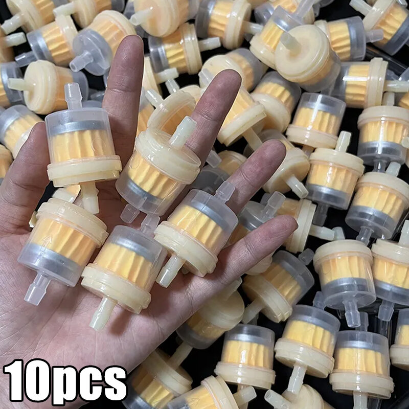 1/10pcs Universal Gasoline Gas Fuel Gasoline Oil Filter for Motorcycle Moped Scooter Motocross Gasoline Fuel Filter Accessories
