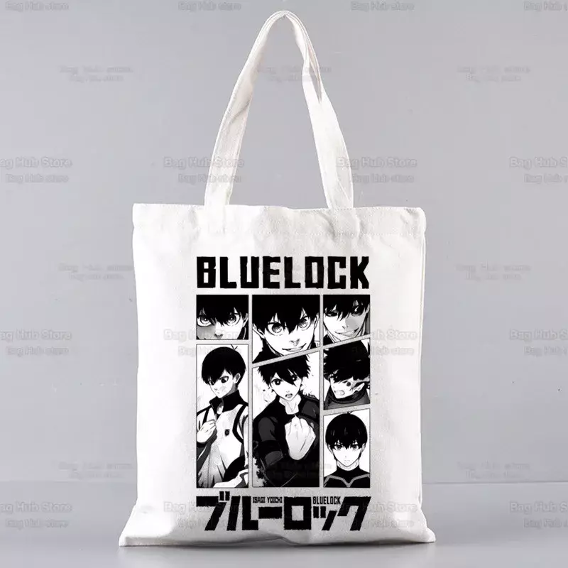Blue Lock Shopper Shopping Einkaufstasche Umhängetasche isagi yoichi seishiro nagi meguru bachira Segeltuch taschen Kapazität Handtasche