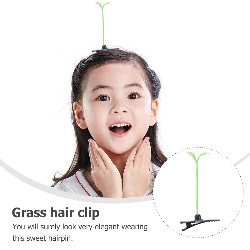 Hair Sprout Clip Clips Women Bean Hairpin Barrette Pin Accessories Little Girls Hairpins Barrettes Headband Leaf Pea Funny Girl