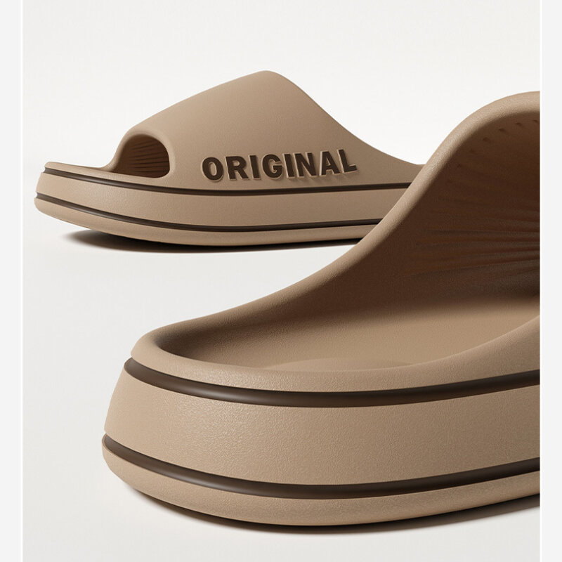 Men Women Slippers EVA Trend New Soft Couple Sandals Lightweight Beach Shoes Mens Platform Indoor Bathroom Anti Slip Shoes