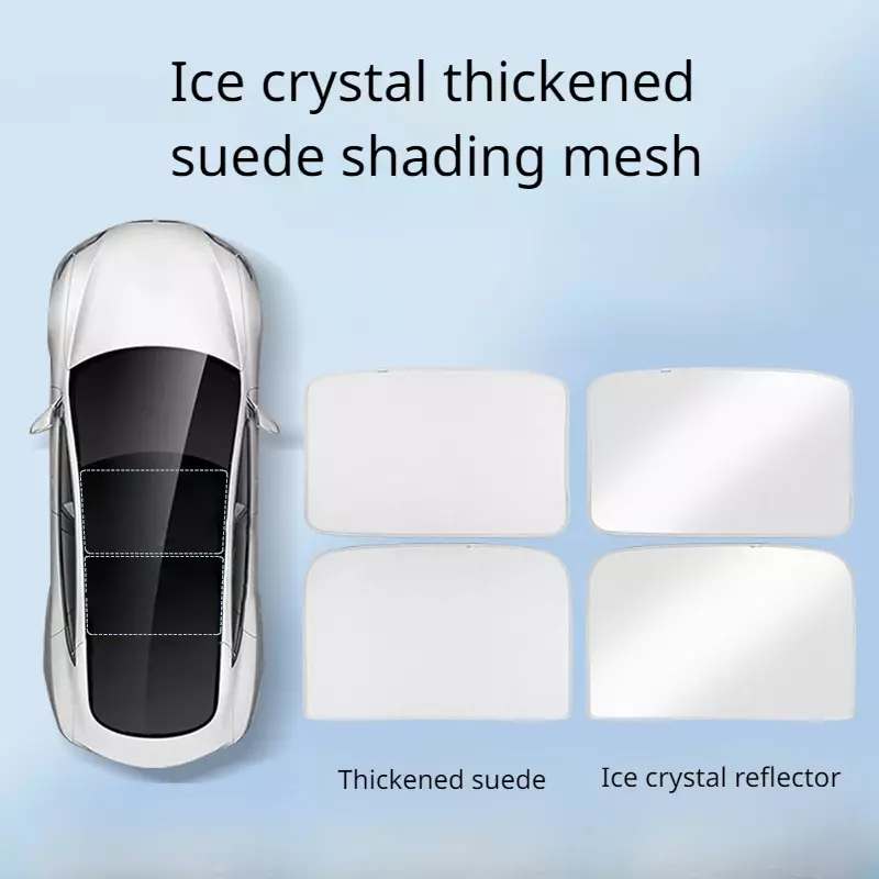 Parasol de techo para Tesla Model 3 +, cristal de hielo, protector solar, protección UV, Red de sombra, accesorios para coche, nuevo Modelo 3