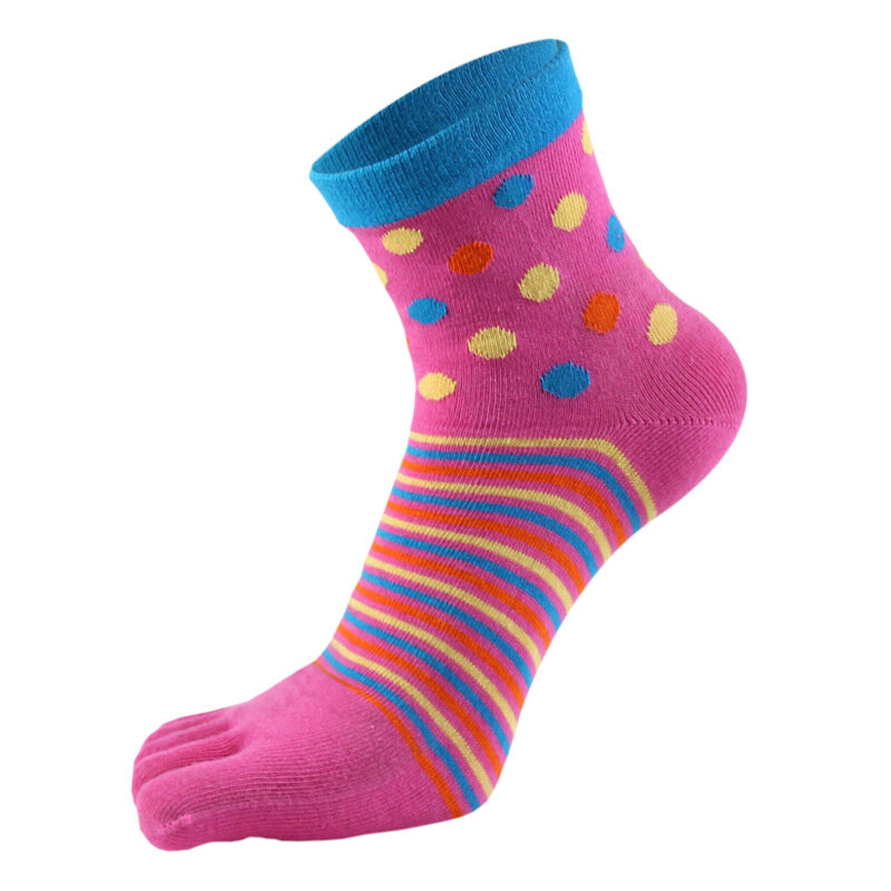 새로운 코튼 발가락 양말 여자 여자 다채로운 다섯 손가락 양말 양질의 Calcetines 하라주쿠 발목 양말 패션