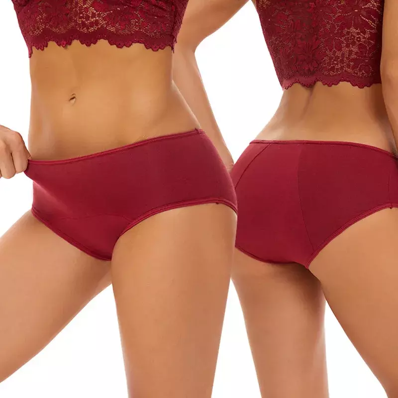 Nieuwe Vrouwen Slipje Overvloedige Stroom Menstruatie Slipje Plus Size Vrouwen Fysiologische Postpartum Slipje Lage Taille Slip Slip