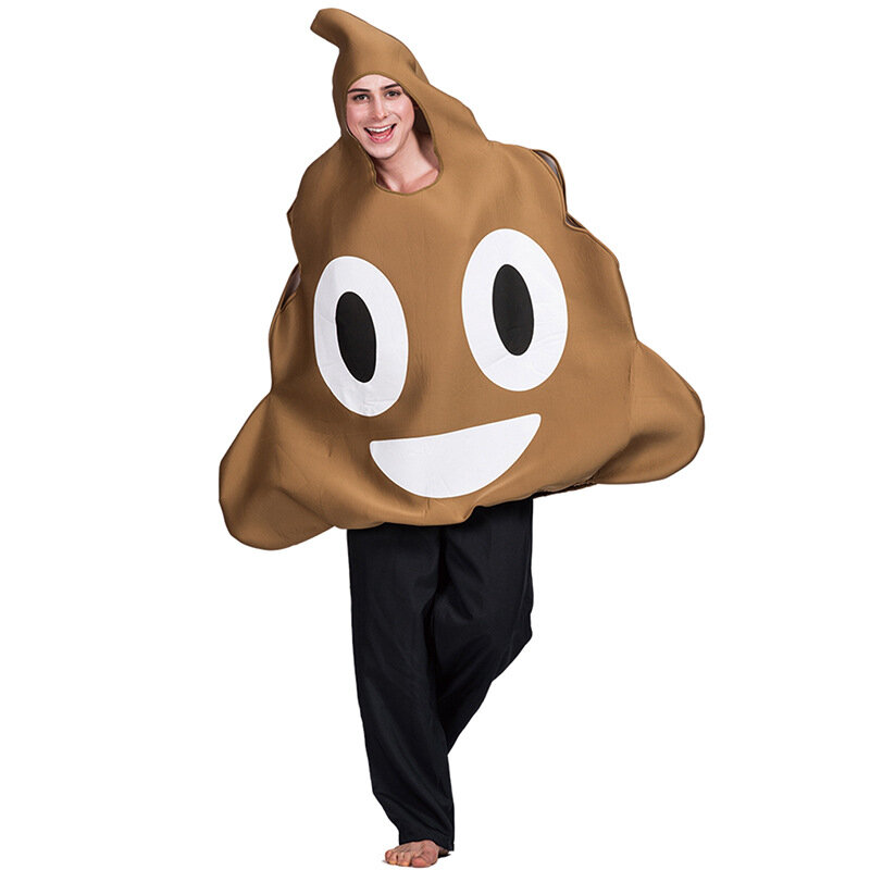 Baru dewasa anak-anak Poop kostum Lucu Halloween kostum untuk pesta karnaval gaun indah Jumpsuit Unisex dewasa kinerja pakaian
