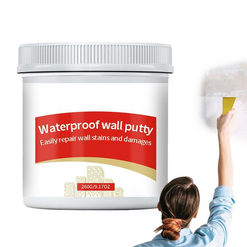 Pasta de reparación de pared, crema de alta densidad, relleno de salpicaduras de pared, crema de reparación de agujeros de pared de larga duración, multifuncional, resistente al agua