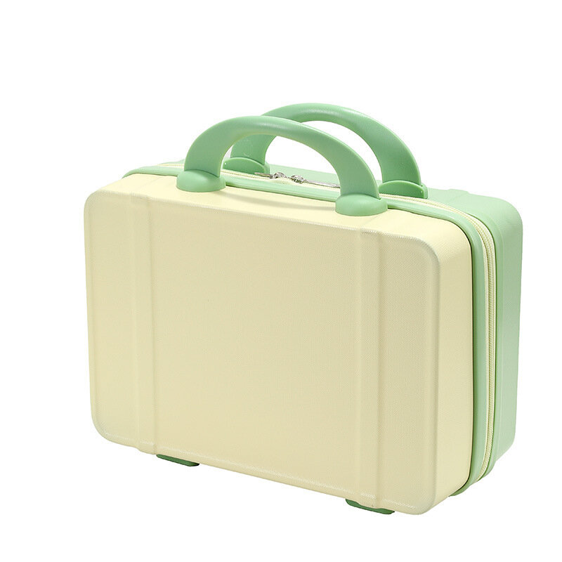 (009) กระเป๋าเดินทางสีลูกกวาดขนาด14นิ้วกล่องของขวัญน้ำหนักเบากระเป๋าใส่เครื่องสำอางกระเป๋าเดินทางขนาดเล็ก