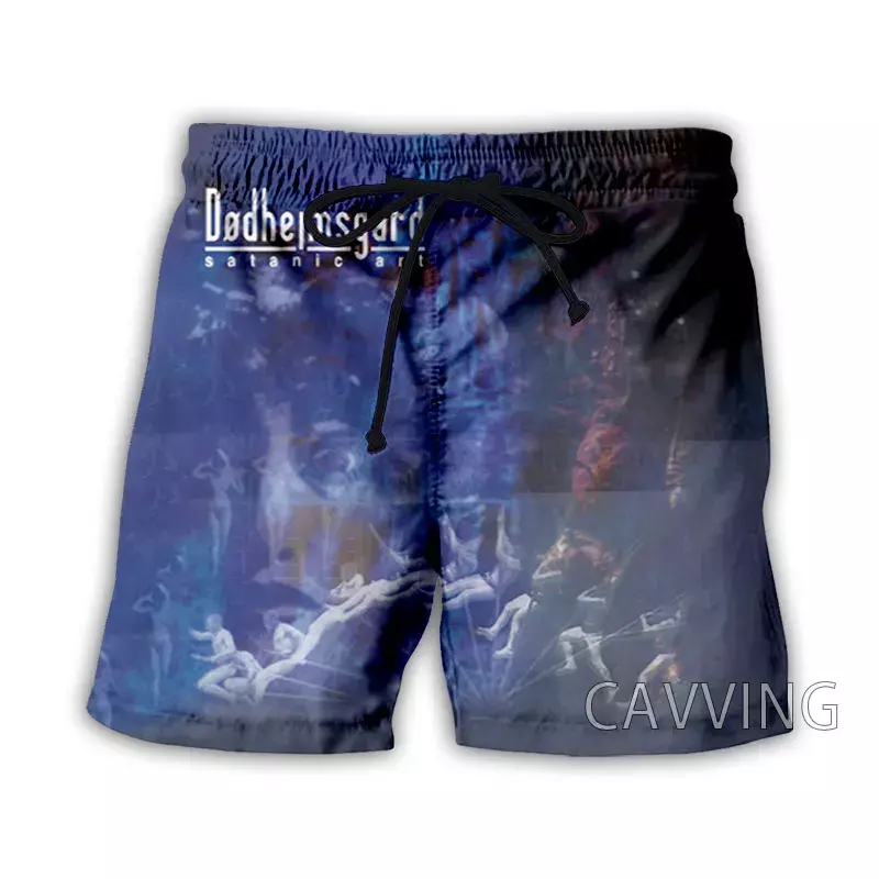 CAVVING 3D Printed  Dodheimsgard Rock   Summer Beach Shorts Streetwear Quick Dry Casual Shorts Sweat Shorts for Women/men