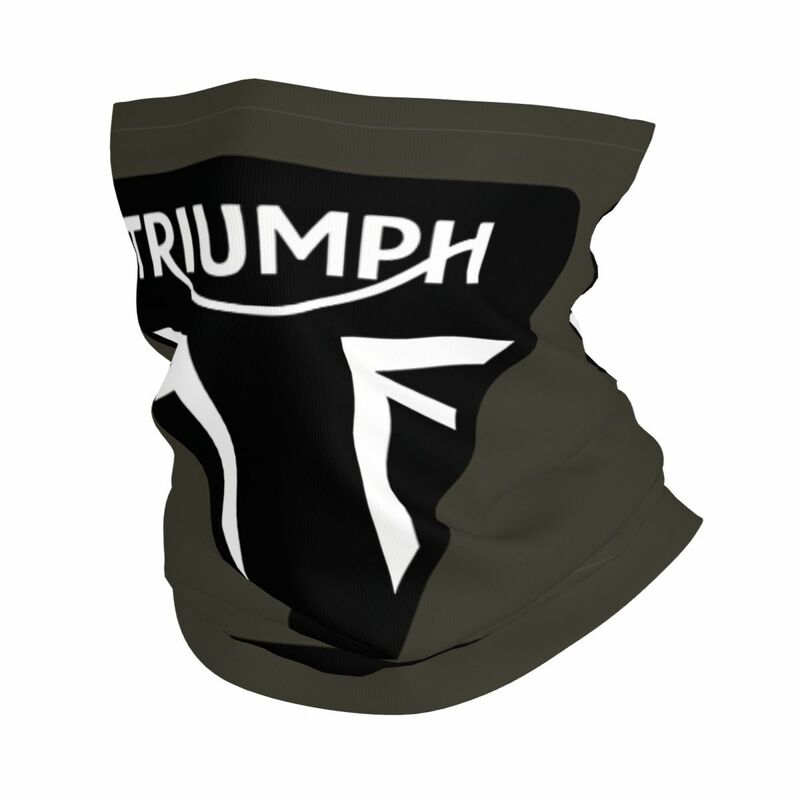 Couvre-cou bandana Triumphs avec logo personnalisé, écharpe ronde imprimée pour motocross, course à pied, unisexe, adulte, hiver