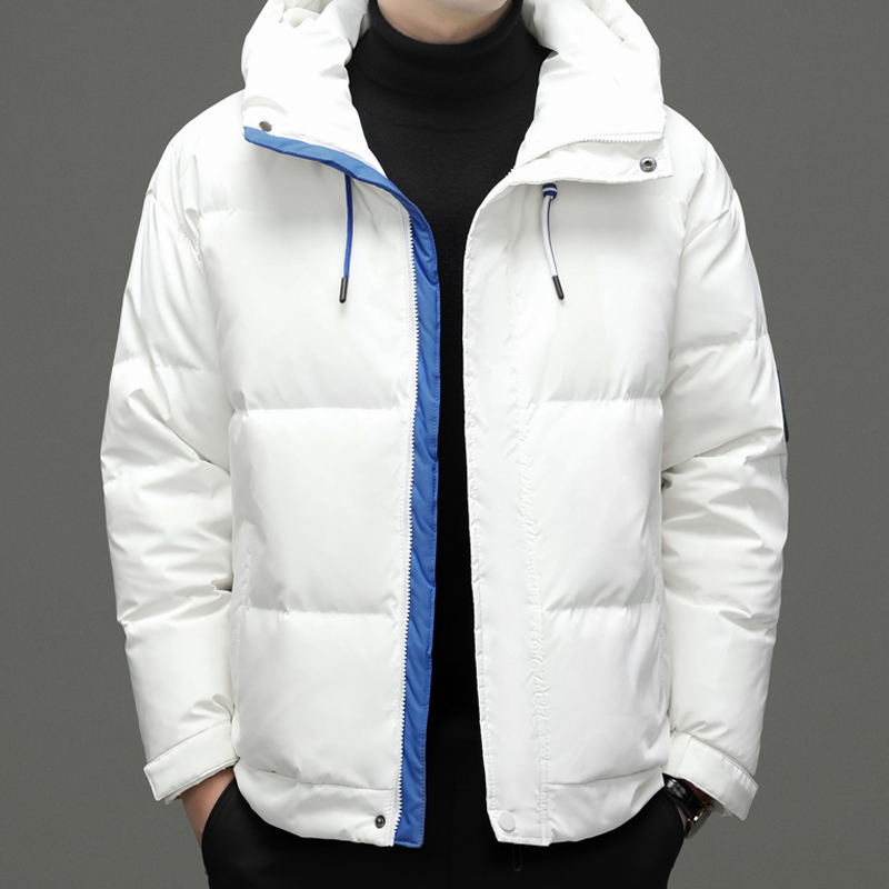 High Quality Men's Fashion Down Coats Hoodies Long Sleeve Thick Winter Coat Zipper Warm  Jackets