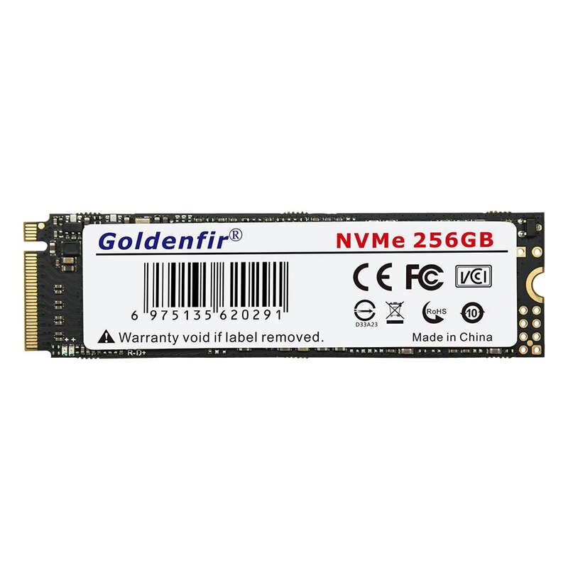 Goldenfir SSD NVMe3.0 256GB M.2 PCIe 128GB 512GB 1T Solid State Disk 2280 Disco Rígido Interno para Laptop Desktop TLC/QLC