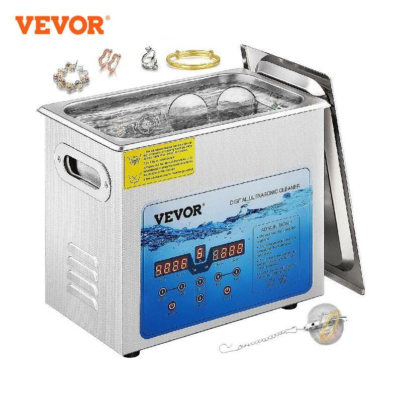 VEVOR 3L 6L 10L 15L Ultrasonic Cleaner Mini Portable Washing Machines 36-40KHz Adjustable Frequency Dish Washers Home Appliance