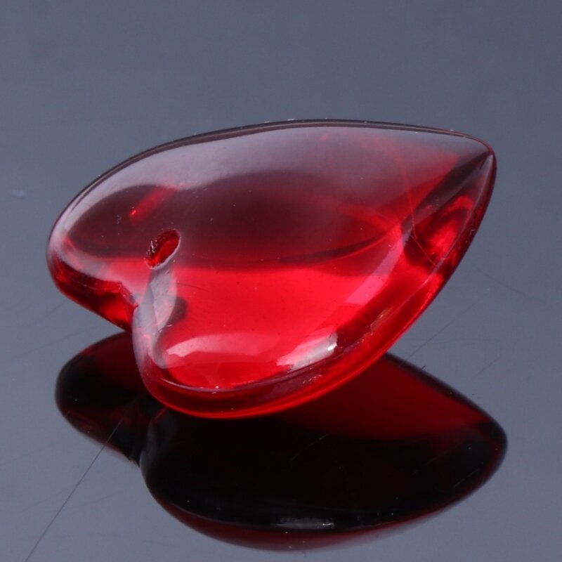 Contas pingente coração vidro cristal DIY Neckchain Jewelry Making Craft Supplies
