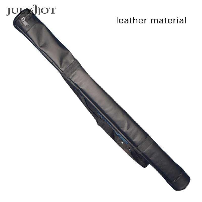 1/2 Artificial Leather Rod Box Snooker Pool Cue Storage Bag Cue Sticks Bags Foldable Portable Shoulder Billiard Accessories