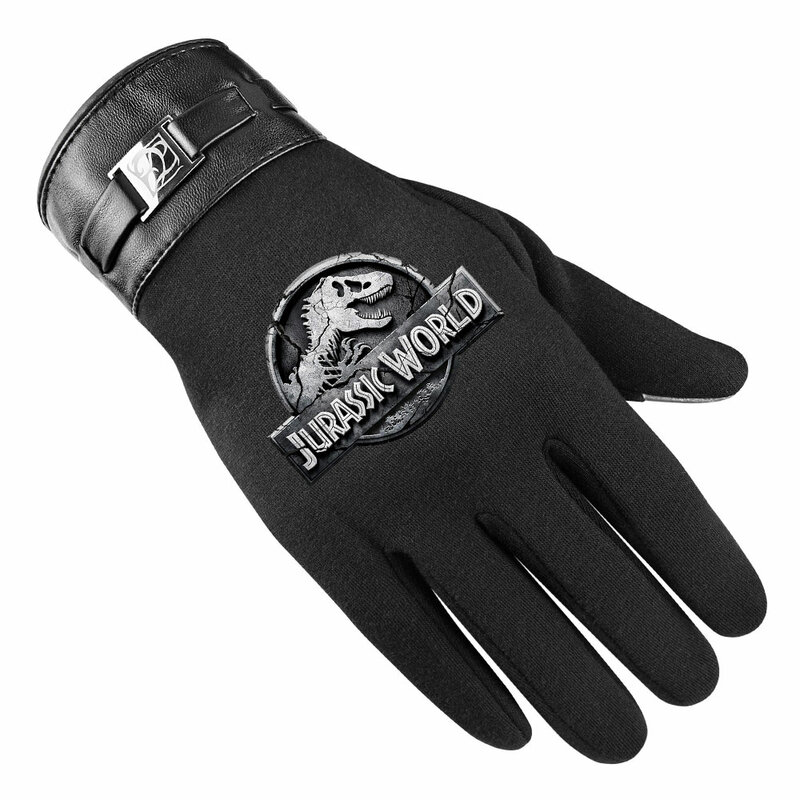 Перчатки Jurassic World Dominion для мужчин и женщин, крутые зимние теплые флисовые перчатки с сенсорным экраном для мужчин, варежки