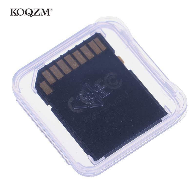 Étui en plastique transparent pour carte mémoire SD, boîte de rangement transparente, protecteur de support, 10 pièces