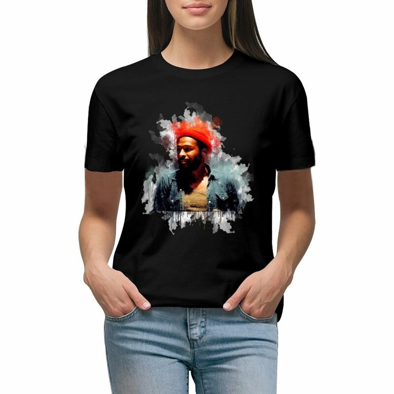 Marvin Gaye Water t-shirt letnie koszulki koszulki z nadrukami letnie ubrania dla kobiet