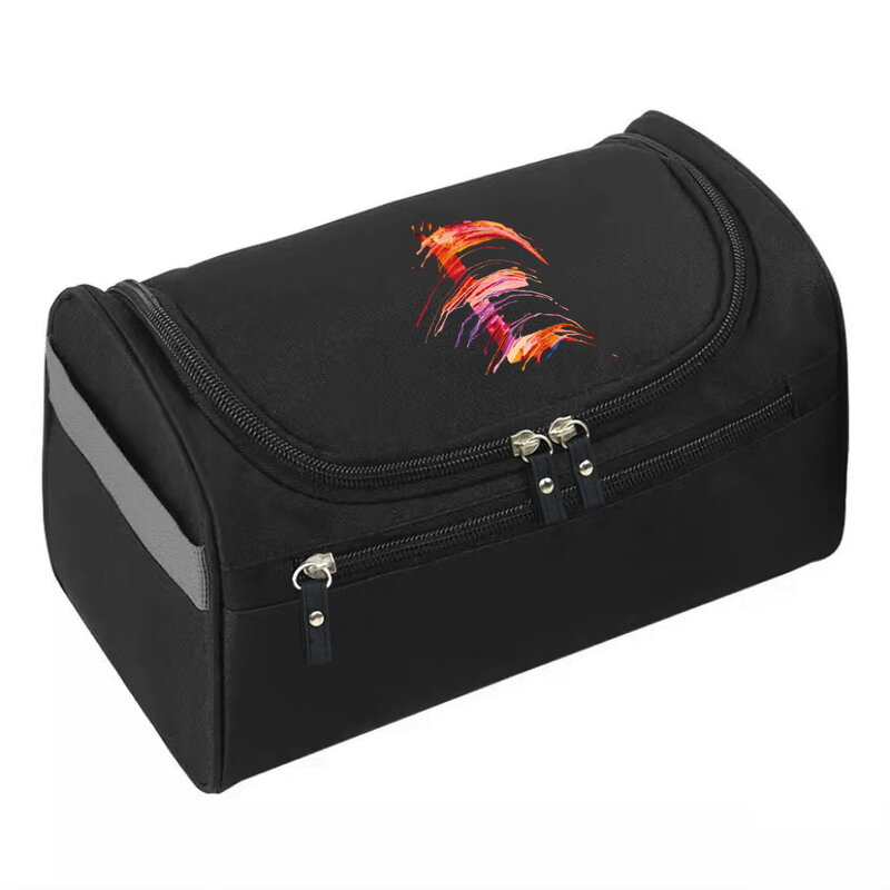 Bolsa de almacenamiento portátil de negocios Unisex, organizador de artículos de tocador, bolsas de cosméticos de viaje, bolsa colgante impermeable, nueva impresión de pintura