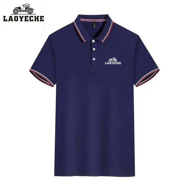 Laoyeche-قميص بولو قصير الأكمام للرجال ، جودة عالية ، عارضة وأسلوب الأعمال ، صيف جديد