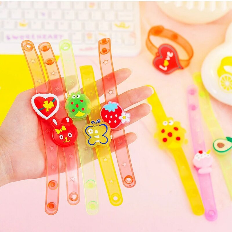 6PC Kids Birthday Party Supplies LED Cartoon Light Up Watch Toys Boys Girls Wedding Guest Souvenirs Christmas Party Gifts Pinata