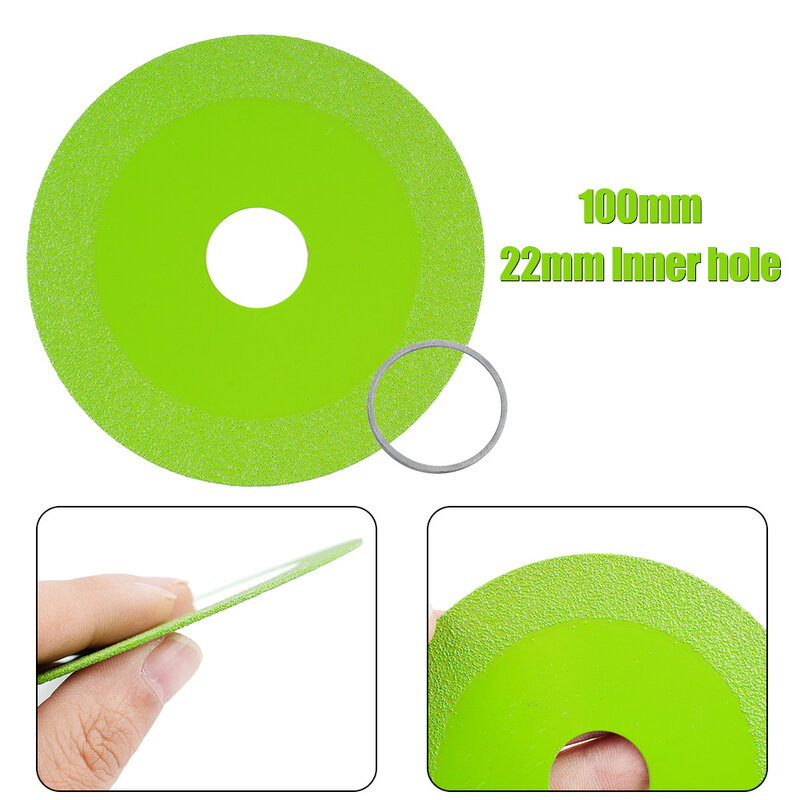 Accessories Home & Garden Workshop Equipment Grinding Disc Diamond Glass Cutting Green Marble Champagne 22mm Hole