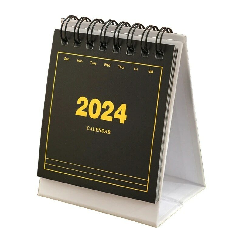 2024 Mini Bureaukalender Maand Verwijzingen 07/2023 tot 12/2024 Staande Bureaukalender Planner voor Kantoor School