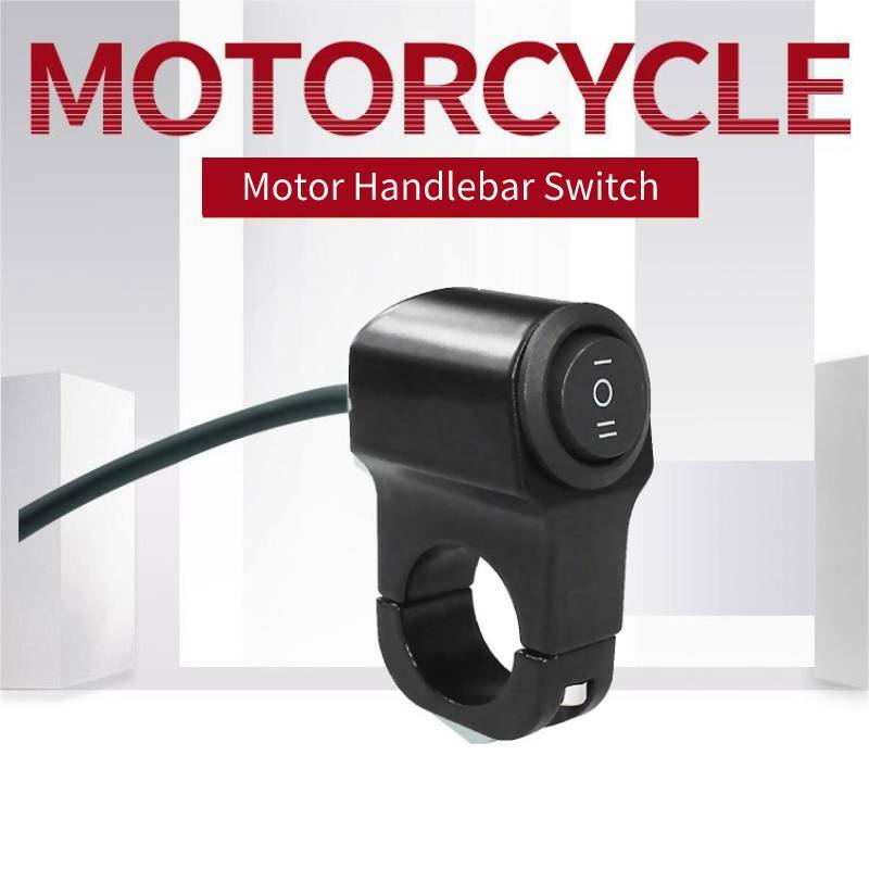 Black Motorcycle Aluminum Alloy Handlebar Headlight ON/OFF Button Light Switch Motor Accessories Fog Spotlight Switch For Motor