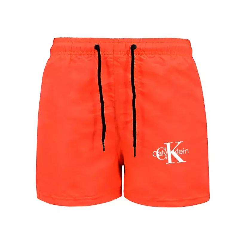 Calça de praia de verão masculina e feminina, shorts esportivos casuais com calça invisível de três pontos, shorts grandes da moda, nova