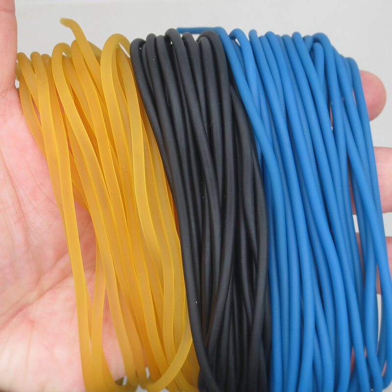 6-7 mal hoch elastisches festes Latex gummiband 2,5mm 10Meter Angel gummiband Tennis training elastisches Seil