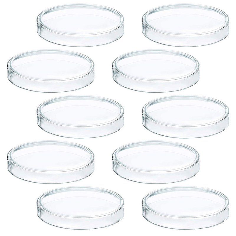 Одноразовые пластиковые стеклянные тарелки Петри 60 мм с крышкой, лабораторное оборудование, тарелка для культивирования