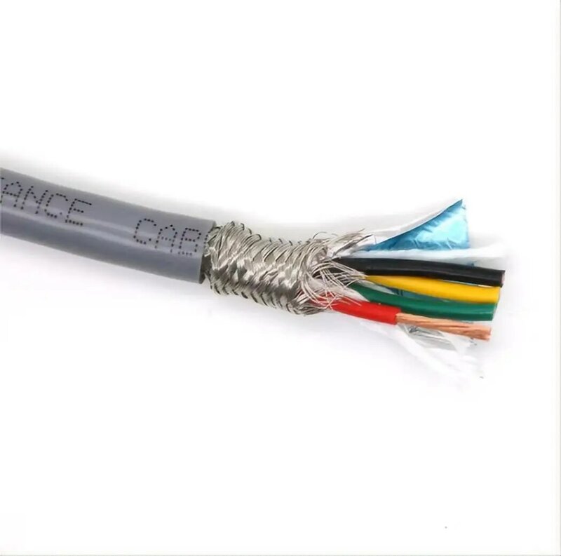TRVVP 0.75mm 18AWG PVC 0.5mm 20AWG flexible wire to bending Corrosion resistant  Towline shielded cable